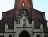 Kościół Niepokalanego Serca Najświętszej Maryi Panny w Krakowie od frontu